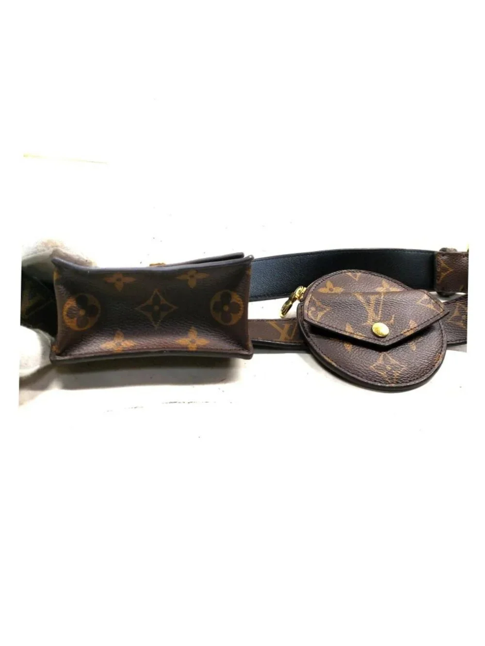 Authentic Louis Vuitton Monogram Multi-Pocket Utility Belt Bag